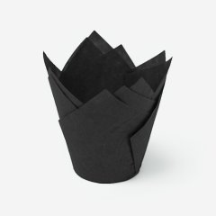 Капсула бумажная тюльпан Чёрный D50 H80 1 шт , 5 ₽ Капсула бумажная тюльпан Чёрный D50 H80 1 шт