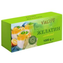 Желатин листовой Val'de Premium Халяль 180 bloom 1 кг 28662