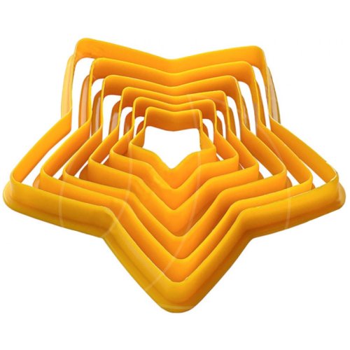 Набор пластиковых вырубок "Пряничная ёлочка" 6 шт ВР-18