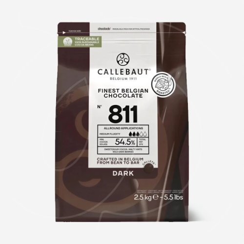 Шоколад тёмный CALLEBAUT 54,5% 100 г 811NV-595,  811-RT-U71