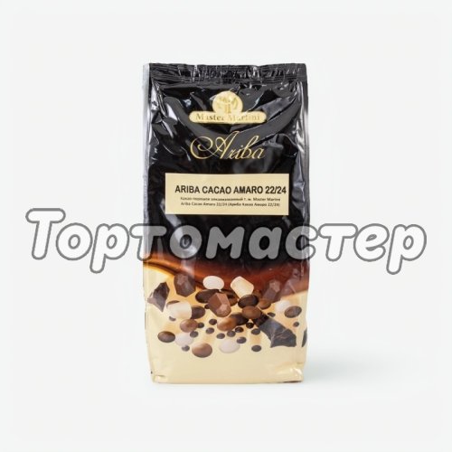 Какао-порошок алкализованный ARIBA AMARO 22-24% 80 г 