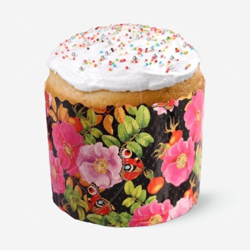 Форма для кулича "Цветы шиповника" D90 H90 1 шт 