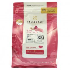 Шоколад CALLEBAUT RUBY 47,3% 500 г CHR-R35RB1-E4-U70,  CHR-R35RB1-554