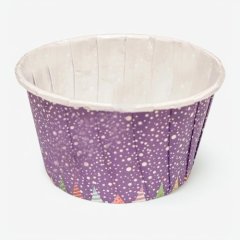 Капсула бумажная с подворотом "Merry Christmas " D50 H40 1 шт Б-52	