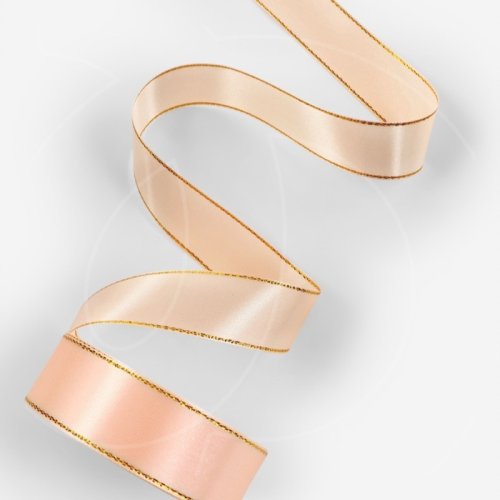 Лента для декора и упаковки Атласная "Золотой люрекс" 2,5 см 9179001											