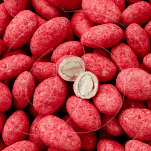 Драже "Миндаль жареный в шоколадной глазури со вкусом малины" 50 г 5793